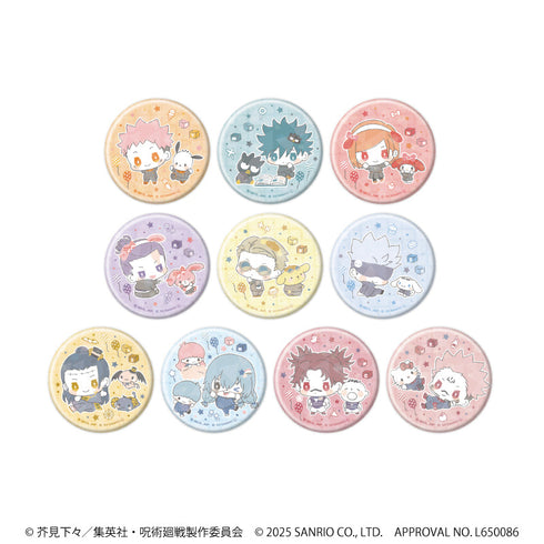 『呪術廻戦 渋谷事変×サンリオキャラクターズ』ホログラム缶バッジ(57mm)01/BOX(全10種)(コラボイラスト)